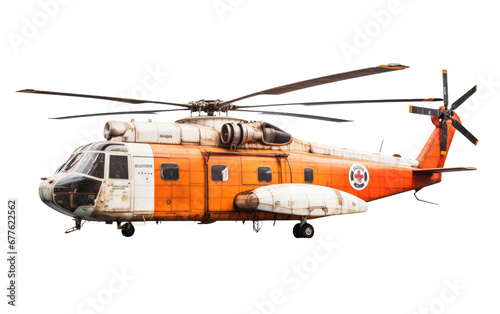 Classic Sikorsky S-61 Chopper On Transparent PNG photo
