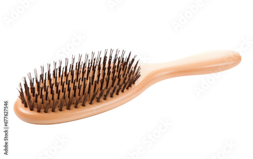 Hairbrush Design On Transparent Background