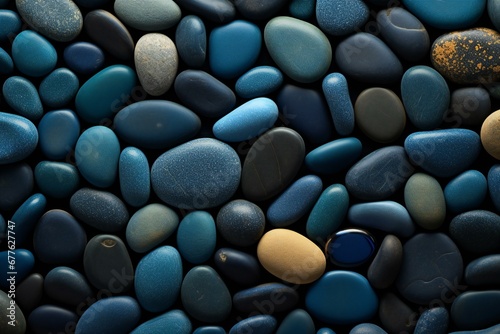 Blue and black pebbles background, Blue and black pebbles background