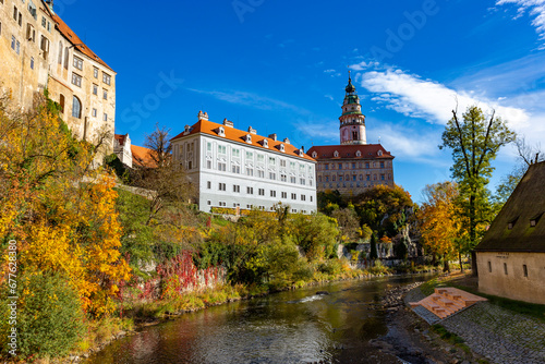 Medieval town of Cesky Krumlov, South Bohemia, Czechia. © Sergey Fedoskin