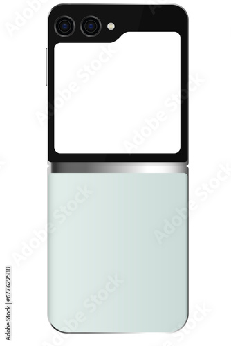 mockup samsung galazy flip screen transparent vector png photo