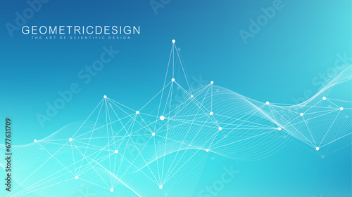 Global network connection banner design template. Header social network communication in the global business concept. Big data visualization. Internet technology