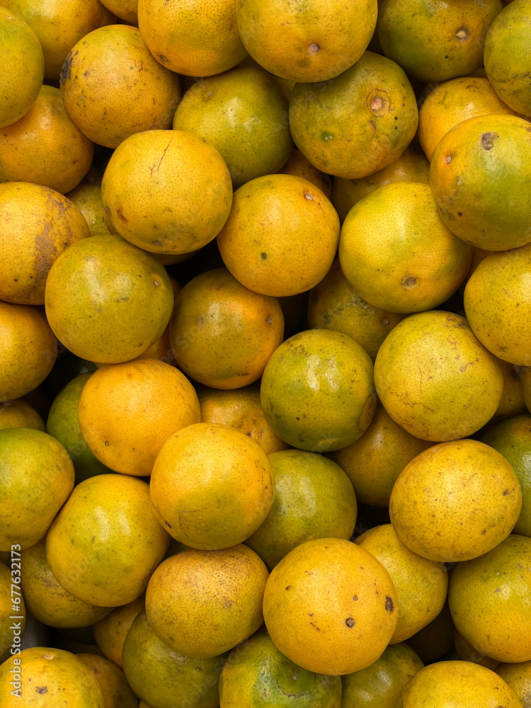 fresh organic green orange fruit