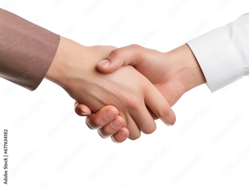 solitary handshake motion, transparent background, isolated image, generative AI solitary handshake motion, transparent background, isolated image, generative AI