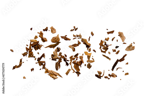 Dry tobacco PNG, isolated on a transparent background. photo