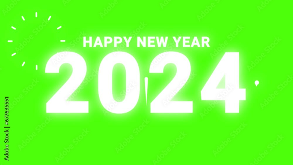 2024 happy new year 2024 animation 2024 new year celebration with light and fireworks style alpha looping greenscreen 2024 happy new year 2024 animation 2024 new year celebration with light and fireworks style alpha looping greenscreen