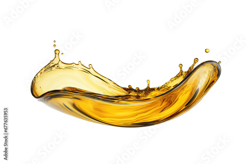 yellow oil splash
