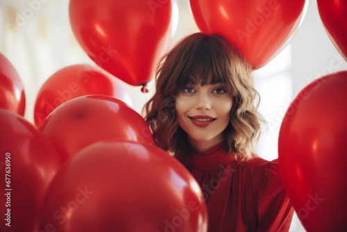 girl with red balloons © robertuzhbt89