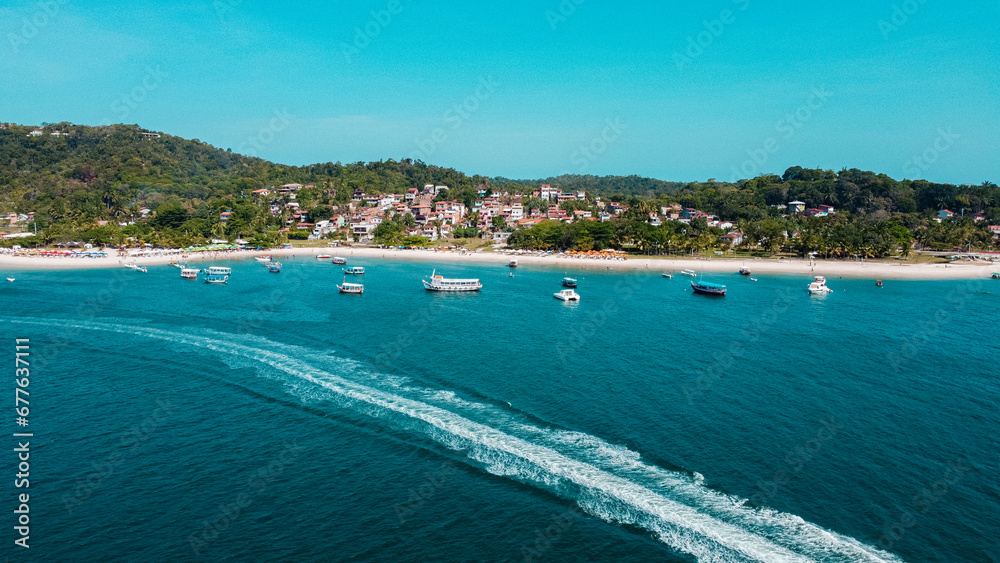 Obraz premium Morro de São Paulo, Bahia, Brasil - 1º Praia, 2º Praia...