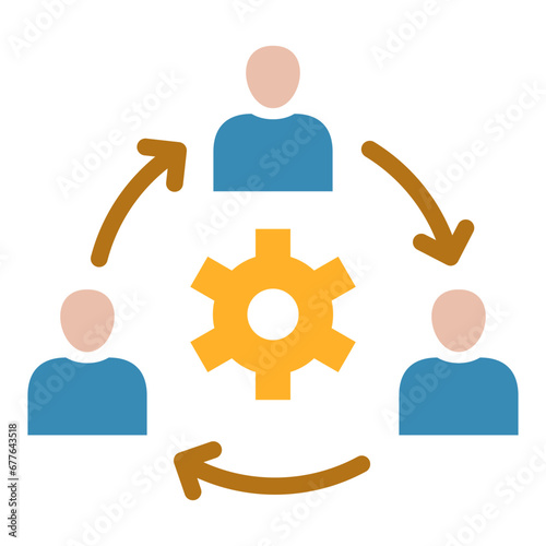 Rotation Flat Icon