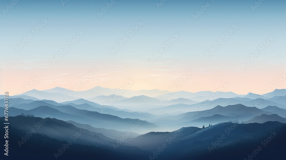 beautiful season mountain light mountain illustration scenery background, sky travel, vista forest beautiful season mountain light mountain