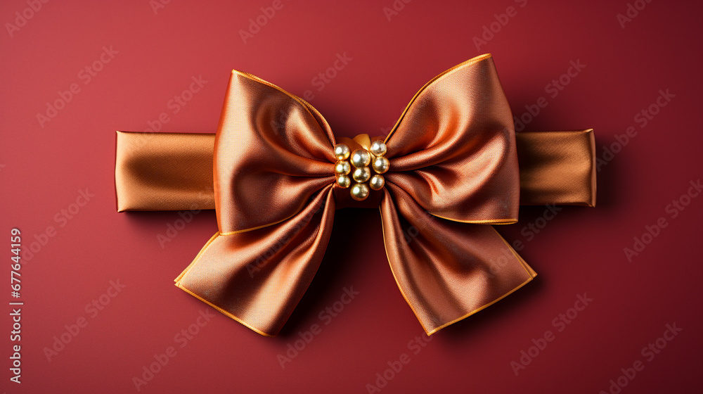 golden bow and ribbon HD 8K wallpaper Stock Photographic Image golden bow and ribbon HD 8K wallpaper Stock Photographic Image