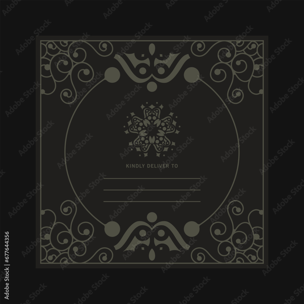 Invitation Card with Ornamental Logo Invitation Card with Ornamental Logo