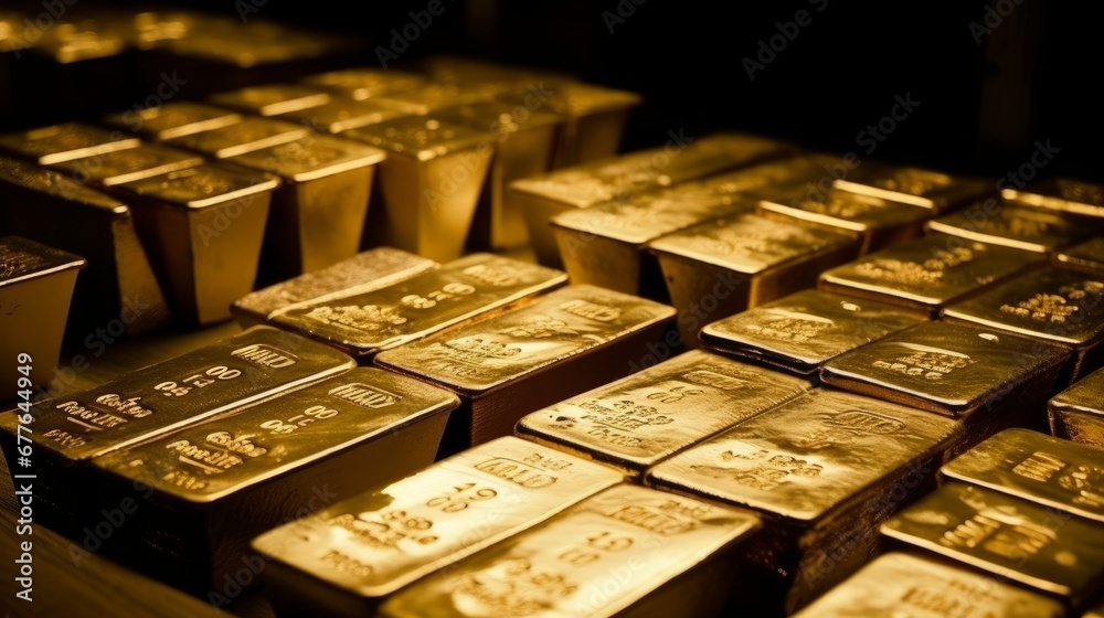 gold bars AI generated illustration gold bars AI generated illustration