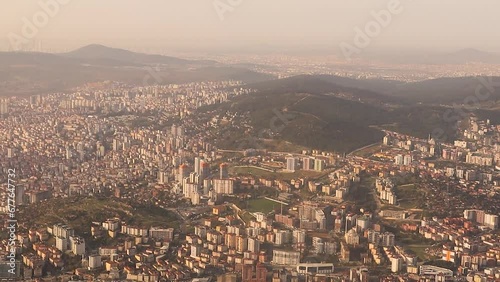 Aerial view of Istanbul, Turkey.
Video taken from the plane window after it took off from Istanbul Sabiha Gokcen International Airport (SAW). Travel and tourism around the world photo