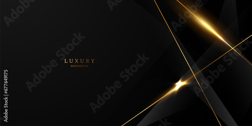 Black background with a luxurious gold effect. Vector illustration