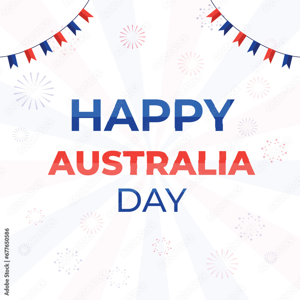 Happy Australia Day 26th January, Independence Day background