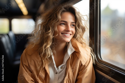 woman in the train