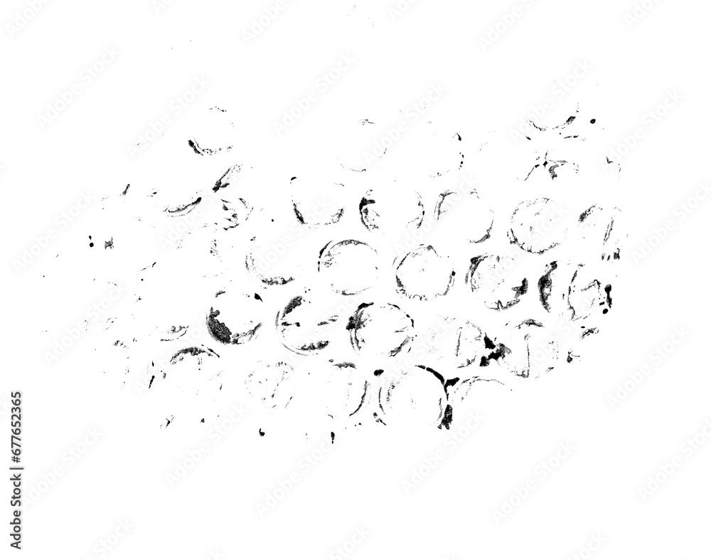 grungy textured acrylic ink bubble wrap stamp object on transparent png background grungy textured acrylic ink bubble wrap stamp object on transparent png background