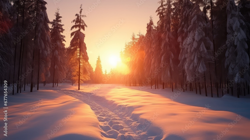 nature weather frozen sun sunrise illustration landscape rise, winter snow, beautiful light nature weather frozen sun sunrise