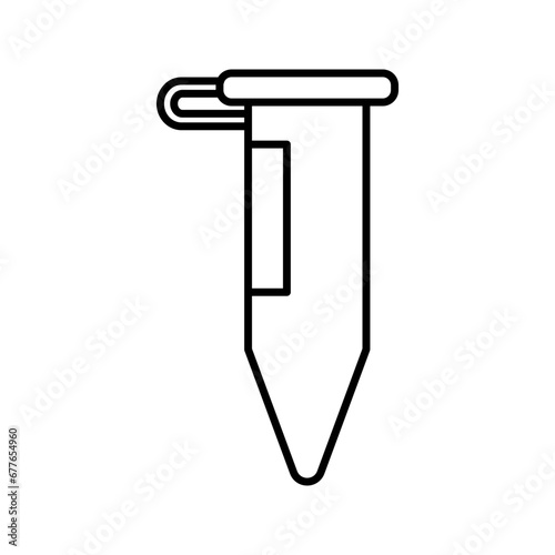 microcentrifuge tube icon vector