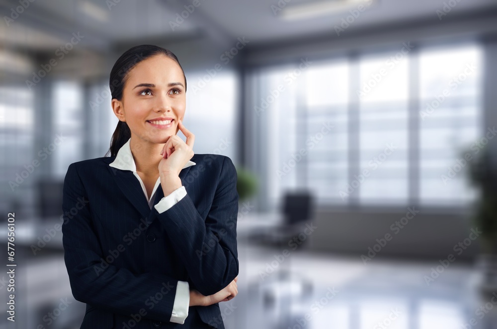 Portrait of a successful smart woman in office Portrait of a successful smart woman in office