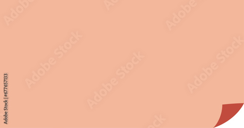 めくれる赤い背景　アイキャッチ画像　テキストスペース