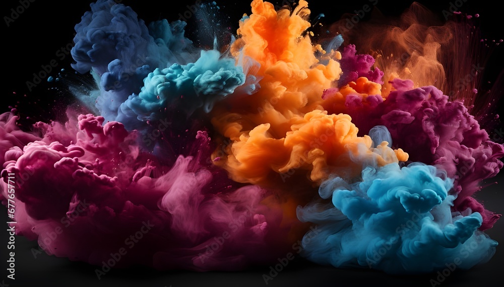 Fototapeta premium fire and smoke background