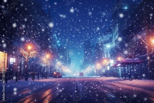 雪の降る街のイメージ02