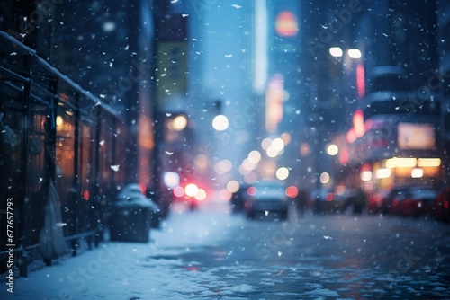 雪の降る街のイメージ01