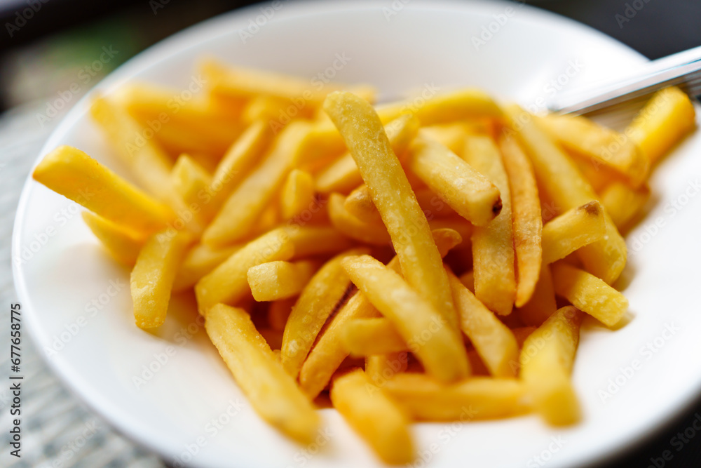 A plate of french fries. favorite fast food food. A plate of french fries. favorite fast food food.