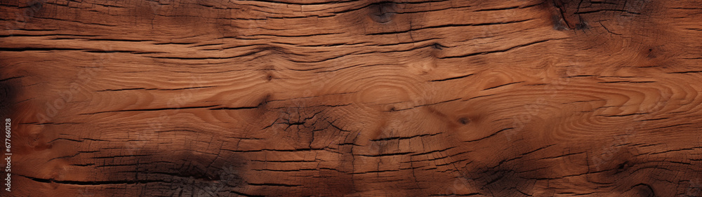 Photo of a textured wood cross section, for wallpaper use, 32:9 ratio - obrazy, fototapety, plakaty 