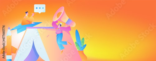 Education learning people flat vector concept hand drawn illustration
