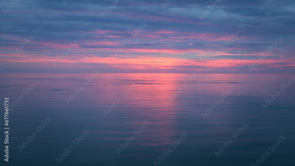 Abstract background of a sunset at the atlantic ocean