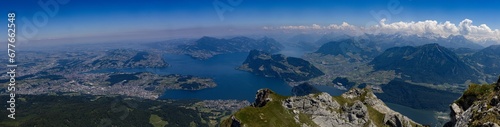 Mount Pilates near Lake Lucerne Switzerland © Taha