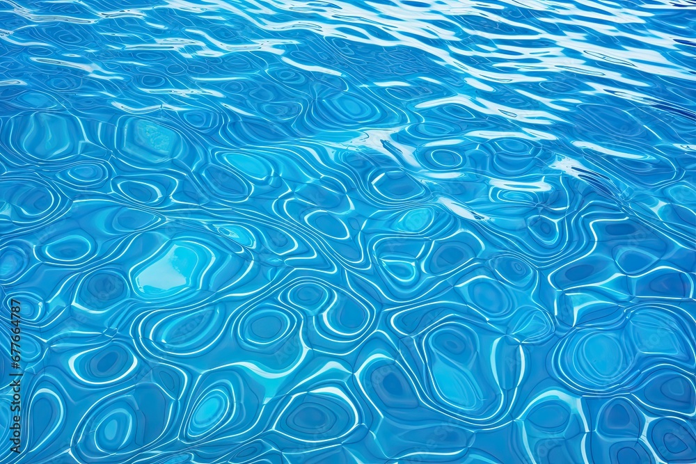 Tranquil turquoise. Waves of summer bliss in refreshing pool. Aqua serenity. Abstract patterns of clear blue water. Vibrant creating texture Tranquil turquoise. Waves of summer bliss in refreshing pool. Aqua serenity. Abstract patterns of clear blue water. Vibrant creating texture