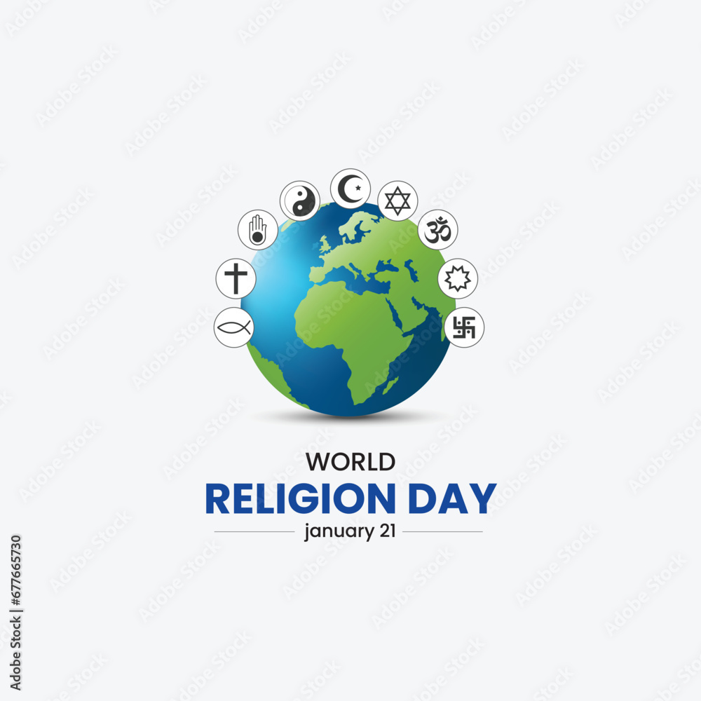 World Religion Day. Religion Day Creative Concept. World Religion Day. Religion Day Creative Concept.