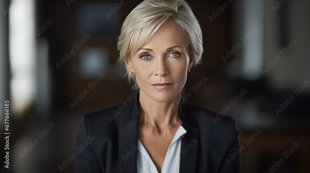 Woman with confidence concept, elegant middle aged businesswoman portrait Woman with confidence concept, elegant middle aged businesswoman portrait