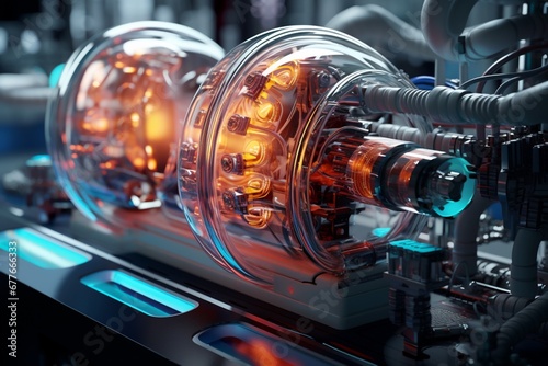 A bio energy lab technology, futuristic equipment
