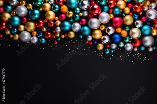 colorful christmas ball decoration illustration