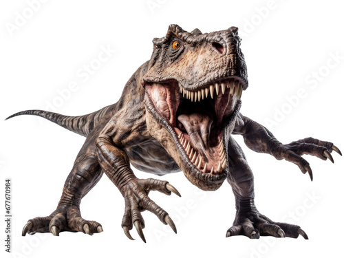 t rex dinosaur isolated on transparent background © Denis