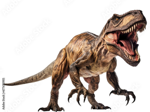 t rex dinosaur isolated on transparent background