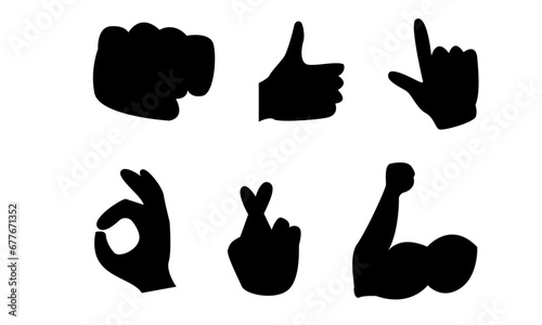 emoji hand and arm gestuers