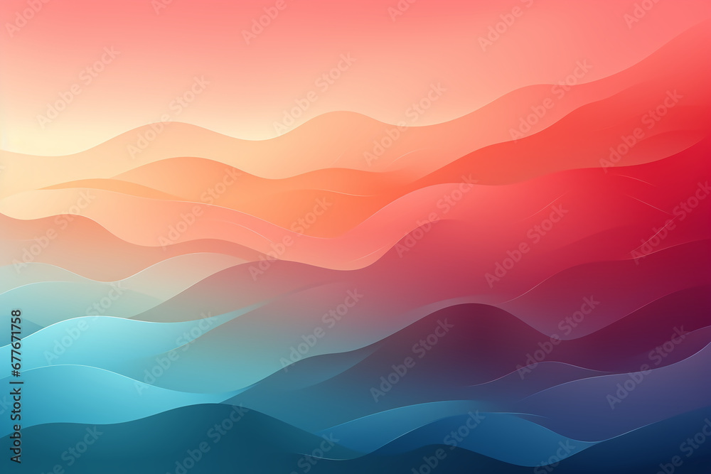 Fototapeta premium Abstract grainy texture, color gradient, smooth transition. AI generative