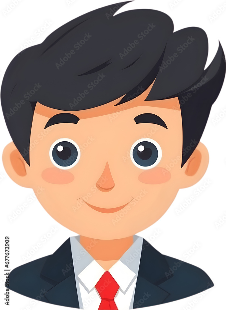 cartoon professional man