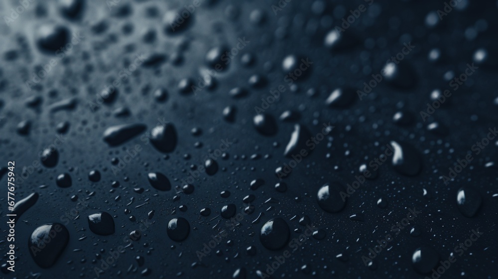 Capture the simplicity of a single raindrop on a window pane for a minimalist mobile wallpaper that evokes a sense of tranquility - obrazy, fototapety, plakaty 