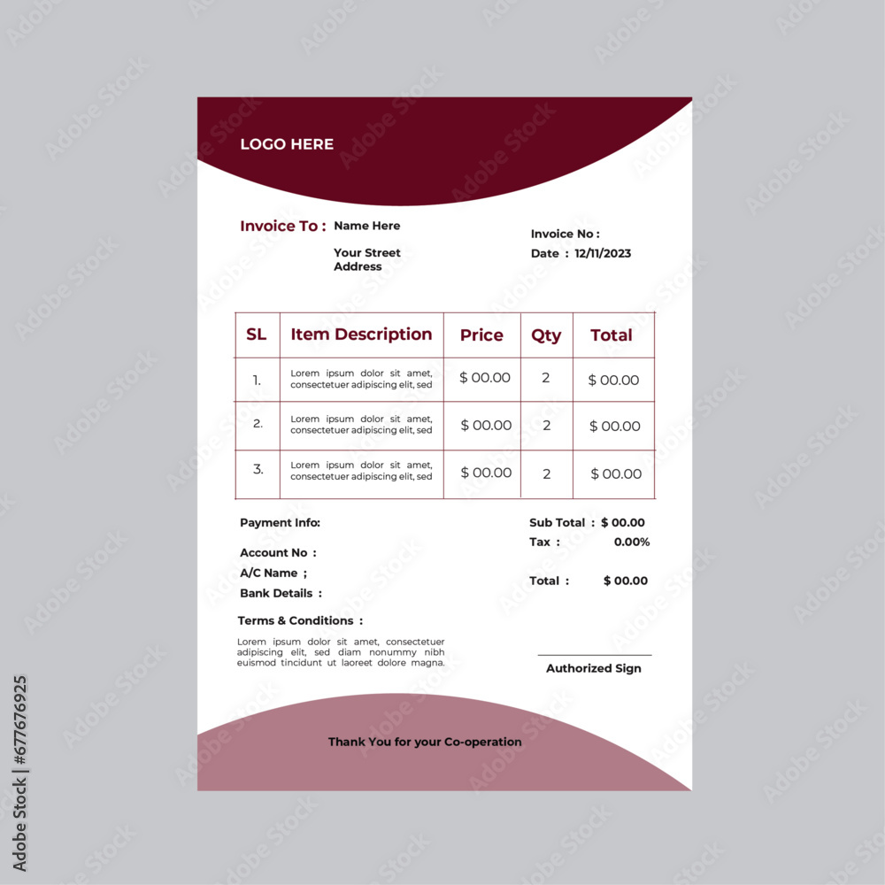 Invoice Design Invoice Design