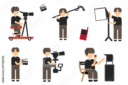 Film Industry Crew Set