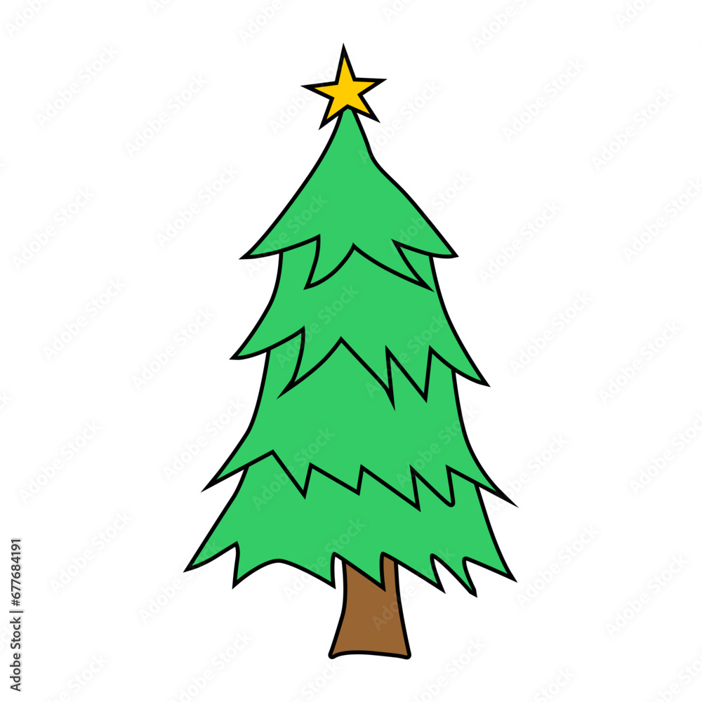 Fototapeta premium green christmas tree