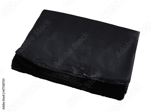 Garbage Bag Roll Isolated. Trash Package